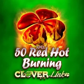 50 Red Hot Burning Clover Links slot icon by Novomatic, available at SpinStar Casino