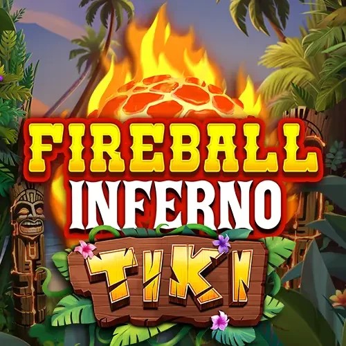 Fireball Inferno Tiki by NetEnt, showcased at spin-star-casino.nl – game logo